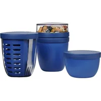 Mepal Ellipse 3-teilig Vivid Blue 21,4 x 10,6 x 19,8 cm 0,6 l + 0,7 l + 0,35 l