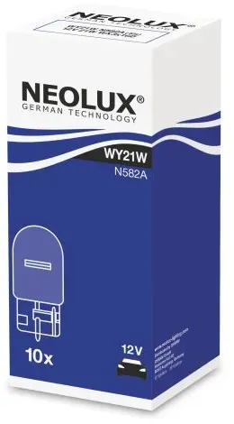 Neolux NLX582A Glassockel Autolampe 12V 21W WY21W Orange 10er Pack