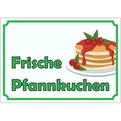 Frische Pfannkuchen Aufkleber A1 (594x841mm)