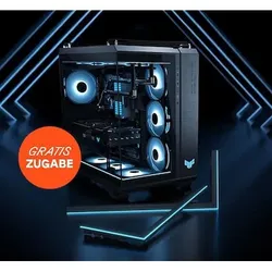 ASUS TUF Gaming GT502 Horizon Schwarz ATX Midi-Tower Gaming Gehäuse inkl. Lightning Kit