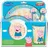 Peppa Pig Teller-Set –Mikrowellengeeignet 5-teiliges Kindergeschirr mit rutschfestem Boden