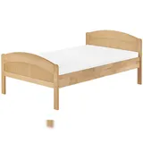 Erst-Holz Überlanges Seniorenbett in zeitlosem Stil Buche natur 120x220 Zubehör wählbar V-60.75-12-220 Rollrost und Matratze inkl.