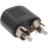 InLine Audio Adapter 3,5mm Klinken-Buchse - 2x Cinch-Stecker (99343)