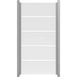 GROJA Glas-Sichtschutz Typ Senkrecht 90 Blockstreifen 90 x 180 cm Transparent/Weiß