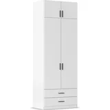 Rauch Wäscheschrank GAMMA 91 x 248 x 54 cm Alpinweiß