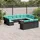 vidaXL Gartensofa-Set 14-tlg. schwarz