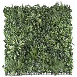 creativ-green Kunstpflanze Premium-Blättermatte, für außen, 100 x 100 cm
