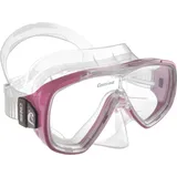 CRESSI Schnorchelmaske Onda oder Kombiset mit Schnorchel Mexico - Tauchermaske zum Schnorcheln - Taucherbrille Erwachsene - Transparent/Rosa