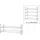 Testrut Schuhregal 22 x 25 x 62 cm ausziehbar grau / grau