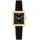 Tommy Hilfiger Uhr mit DREI-Zeiger-Quarzwerkfür Damen mit Schwarzes Lederarmband - 1782835