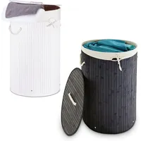 Relaxdays 2 x Wäschekorb rund