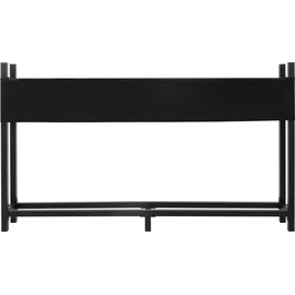ML-Design Kaminholzregal Metall mit Abdeckung 200 x 25 x 115 cm Anthrazit