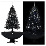 vidaXL Schneiender Weihnachtsbaum Schwarz 190 cm