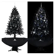 vidaXL Schneiender Weihnachtsbaum Schwarz 190 cm