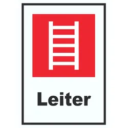 Leiter Schild A3 Rückseite selbstklebend