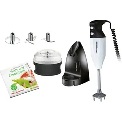 ESGE-Zauberstab Edition Petticoat 99205 Stabmixer | Inkl. Zubehör 3 Aufsätze Processor Basis Kochbuch ergonomisch AC Motor