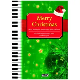 HAGE MUSIKVERLAG Merry Christmas für Klavier, Keyboard oder Gitarre