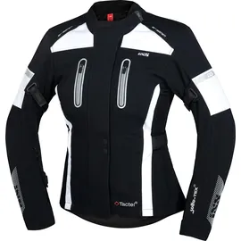 IXS Pacora-ST, Textiljacke wasserdicht Damen - Schwarz/Weiß - M