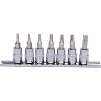 KS Tools 1/4" CHROMEplus Bit-Stecknuss-Satz TX, 7-teilig, T10-T40