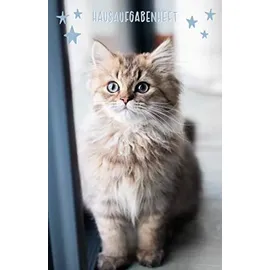 Independently published Hausaufgabenheft: mit Kätzchen / Katze, ca. A5, für 1 komplettes Schuljahr