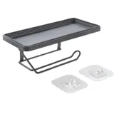 Metaltex Origin Lava Toilettenpapierabroller mit Ablage U-Fix