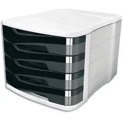 CEP Schubladenbox Ellypse OWA 4 Schübe 292x386x246mm schwarz