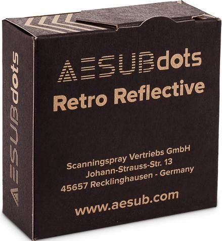 Aesub AESUBDOTS TARGETS RETRO EASY 6mm AESD206 SCANNING TARGETS 3000StkRolle, 3D Drucker Zubehör