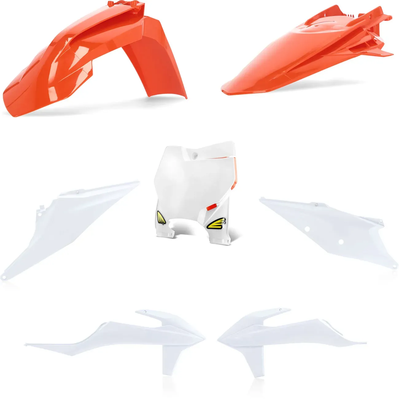 CYC 5 PLAS KIT HON CRF450RX 17 - Orange/Blanc (Réplique 21)