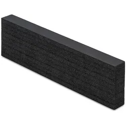 PROREGAL Schaumstoff Konturschnitt für NextGen Einsatzkästen | HxBxT 10x3,5x35,5cm | Schwarz