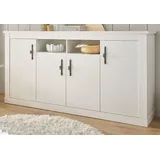 furn.design Sideboard 200 x 104 x 45 cm Weiß