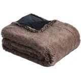 Bugatti Kunstfell Kuscheldecke braun 150 x 200 cm
