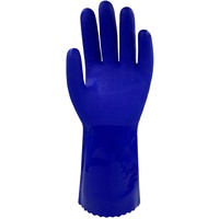 Wonder Grip OP-600L Werkstatthandschuhe Blau Baumwolle, Polyvinylchlorid PVC 1 Stück(e)