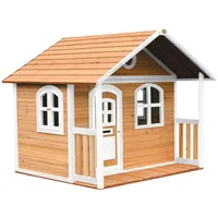 Axi Milan Spielhaus Braun - Weiß 191 x 202