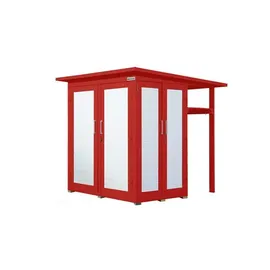 Weka Gartenhaus 2 x 2 m Rot
