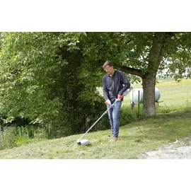 Ikra mogatec IKRA Elektro Sense Rasensense IES 1000 C, inkl. 2X Fadenspule, Dickichtmesser, Schultergurt & Schutzbrille