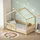 ML-Design Hausbett 70 x 140 cm Kiefer natur beige