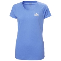 HELLY HANSEN Damen W Nord Graphic Drop T-Shirt, 620 Skagen Blue Melange, M