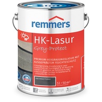 Remmers HK-Lasur 3in1 Grey-Protect anthrazitgrau, 5 Liter, Holzlasur für Vergrauung außen, 3 Holzschutz Produkte in einem, Feuchtigkeit- und UV-Schutz