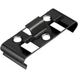 KOVALEX Montageclip 2,5 x 6 x 0,2 cm schwarz 25 St.