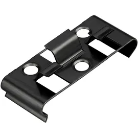 KOVALEX Montageclip 2,5 x 6 x 0,2 cm schwarz 25 St.