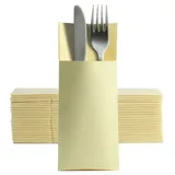 ornamensa Softpoint Besteckservietten Bestecktaschen creme