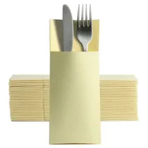 ornamensa Softpoint Besteckservietten Bestecktaschen creme