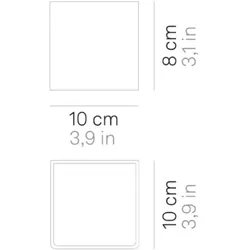 Zafferano Cubetto IP20 5,6W weiße LED-Wandleuchte