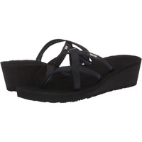 Teva Damen Mush Mandalyn Ola 2 Flip-Flop Sandale, Schwarz, 39 EU