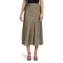 Vera Mont Maxirock Damen Animalprint Grün/Schwarz 34