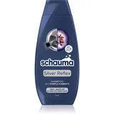 Schwarzkopf Schauma Silver Reflex Shampoo zum Neutralisieren von Gelbstich für blondiertes Haar oder kaltblonde Strähnchen 400 ml