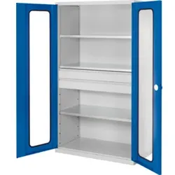 Kappes Großvolumenschrank RasterPlan RAL 7035/5010 Sichtfenster Ausstattung 3