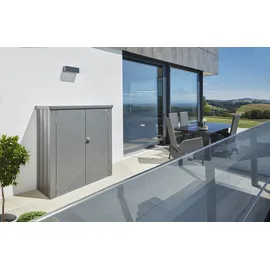 Biohort Terrassenschrank Romeo 132 x 57 x 140 cm grau