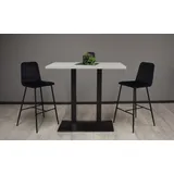 58 aufm Kessel Tresentisch Electra 120 x 70 x 106 cm Schwarz matt/Kreidegrau matt