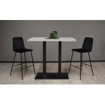 58 aufm Kessel Tresentisch Electra 120 x 70 x 106 cm Schwarz matt/Kreidegrau matt